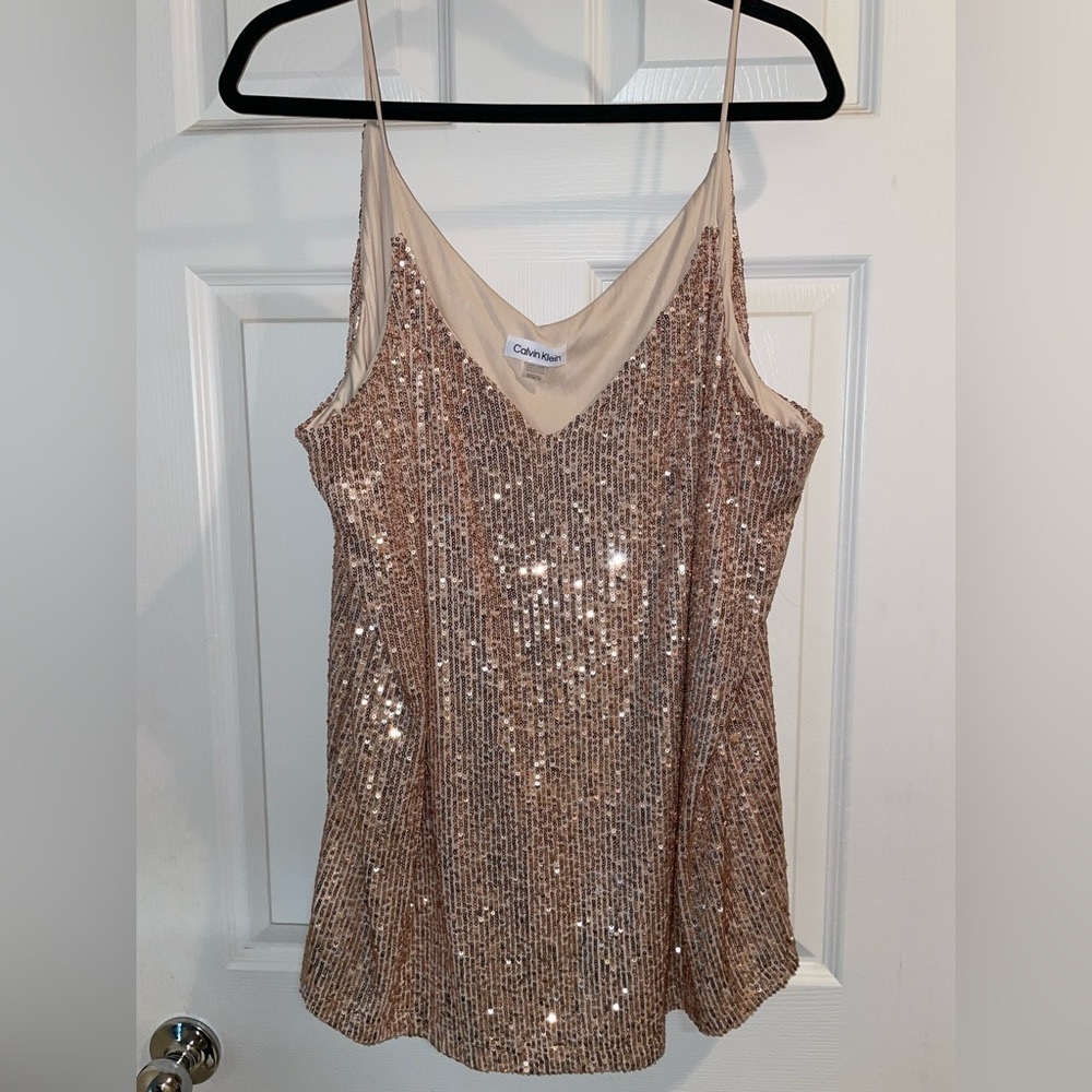 Calvin Klein Sequins Blouse. Women’s plus size 1X. Worn once.